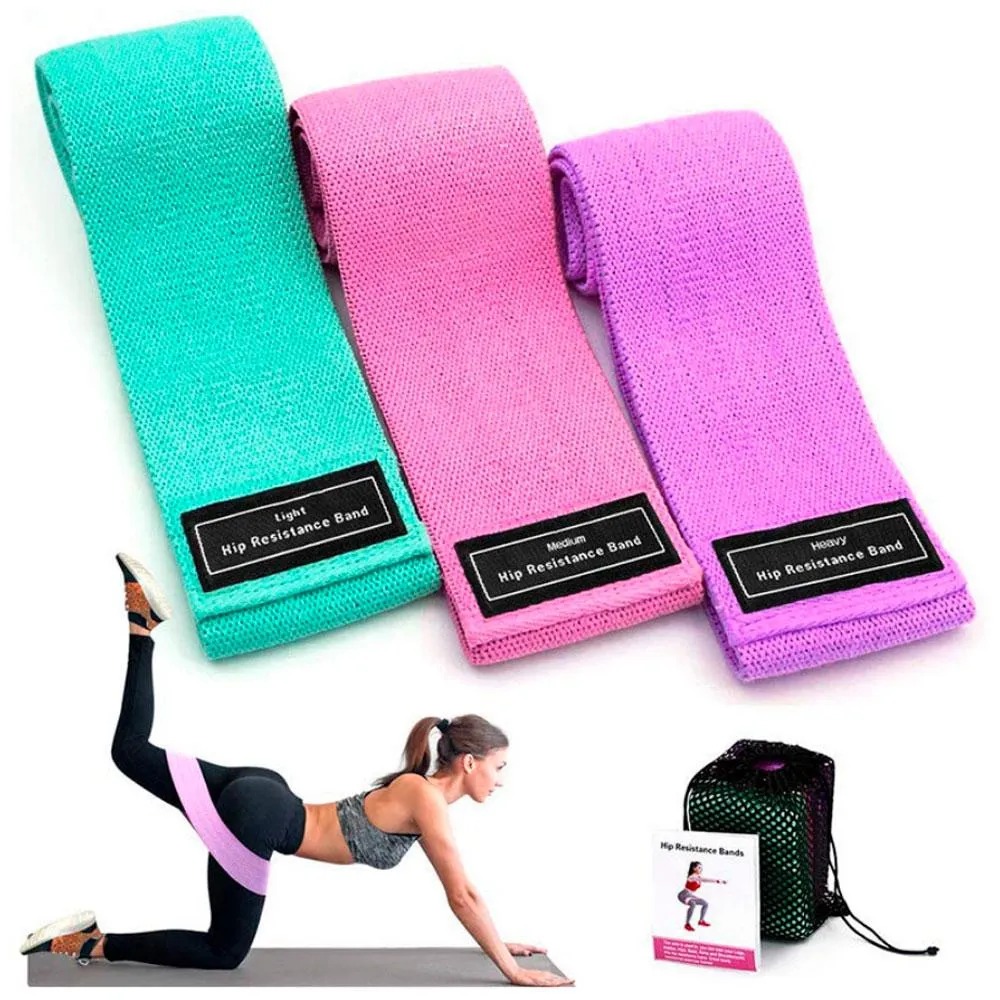 Kit Bandas De Resistencia En Tela X 3Und